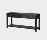 Famous Haus - Elegant Console Table – Timeless Natural Wood Grain