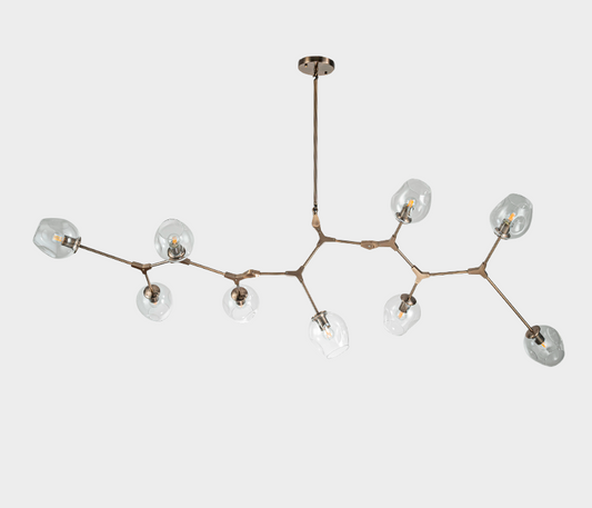 Famous Haus - Majestic Dubai Chandelier – Luxe Satin Gold Impact