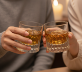 Orlo Set of 6 Spiral-Cut Crystal Whiskey Glasses | Premium Heavy Tumblers