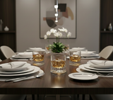 Orlo Set of 6 Spiral-Cut Crystal Whiskey Glasses | Premium Heavy Tumblers