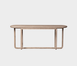 Famous Haus - Elegant Console Table – Sculptural Design Sophistication