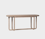 Famous Haus - Elegant Console Table – Sculptural Design Sophistication