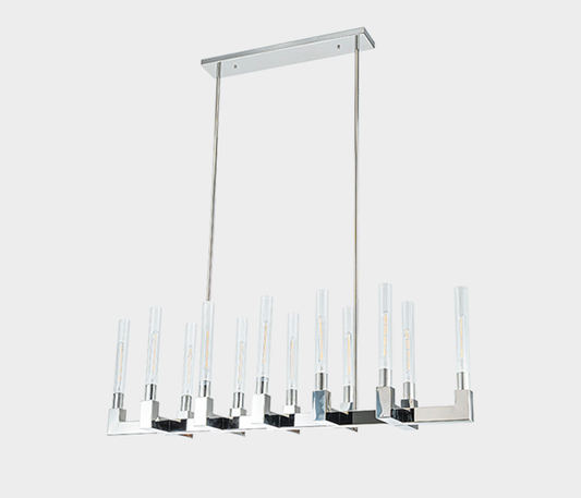Vermont Gleaming Vermont Chandelier – Elegance with Glass Details