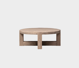 Famous Haus - Elegant Coffee Table with Cross Base – Timeless Charm