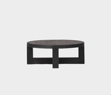 Famous Haus - Elegant Coffee Table with Cross Base – Timeless Charm