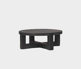 Famous Haus - Elegant Coffee Table with Cross Base – Timeless Charm