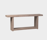 Famous Haus - Elegant Wood Console Table – Handcrafted Rustic Charm