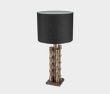 Famous Haus - Elegant Bamboo Table Lamp Gold – Stylish Indoor Ambience