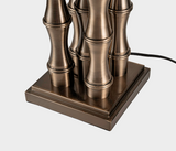 Famous Haus - Elegant Bamboo Table Lamp Gold – Stylish Indoor Ambience