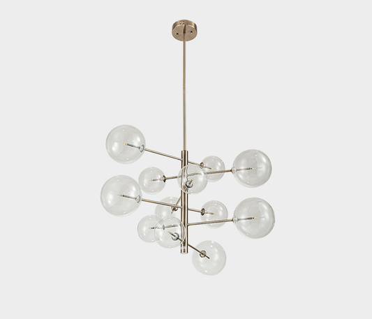 Famous Haus - Dallas Chandelier – Elegant Gold Finish