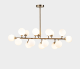 Nice Chandelier – Modern Glow with Glass Spheres