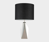 Famous Haus - Elegant Metal Table Lamp with Linen Shade – Stylish Ambiance