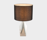 Famous Haus - Elegant Metal Table Lamp with Linen Shade – Stylish Ambiance