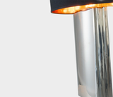 Praga Elegant Table Lamp Nickel Linen Shade – Stylish Decor Enhancer