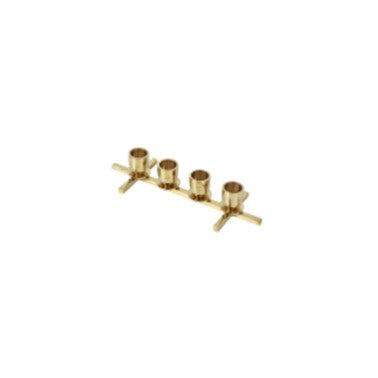 GOLDEN FOUR HEADED STRAIGHT CANDLESTICK