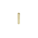 SIMPLE GOLD PRISMATIC STAINLESS STEEL SMOOTH CANDLESTICK H35