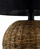 Bali Table Lamp – Natural Woven Fiber Table Lighting