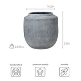 Helios Elegant Textured Vase – Artisanal Zigzag Design