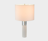 Famous Haus - Elegant Montreal Table Lamp Silver – Soft Inviting Glow