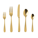 CAMBRIDGE 30 PCS - Stainless Steel Cutlery Set - Gold Matte