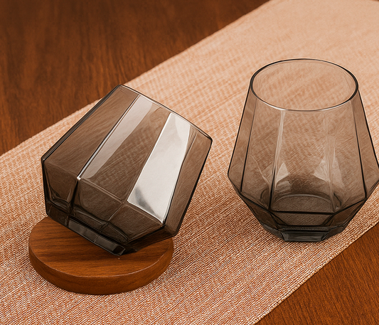Set of 6-10oz Whiskey Glasses – Prism Design