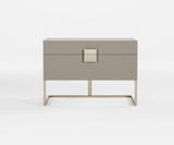 Famous Haus - Nightstand Quattro Nara Bronze - Elegant Nightstand – Stainless Steel Durability