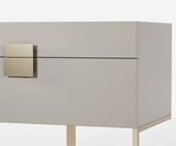 Famous Haus - Nightstand Quattro Nara Bronze - Elegant Nightstand – Stainless Steel Durability
