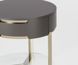 Famous Haus - Nightstand Movve - Nara Bronze and smoked stainless steel