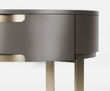 Famous Haus - Nightstand Movve - Nara Bronze and smoked stainless steel