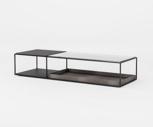 COFFEE TABLE MELINA NOCIOLLA - Famous Haus - Minimalism refined to its purest form; this coffee table captures the essence of modern sophistication.