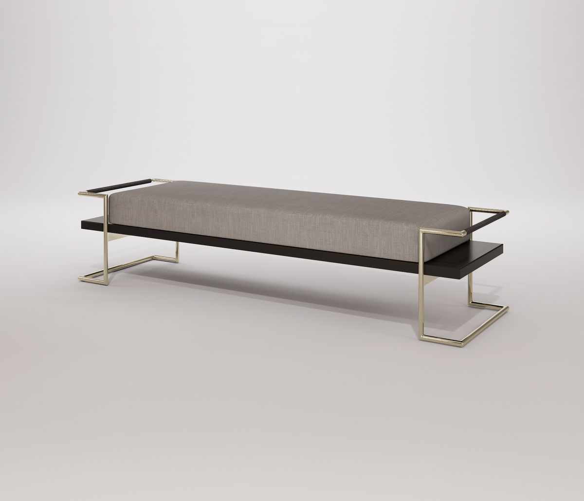 Famous Haus - Bench Legend – Brushed Metal Elegance