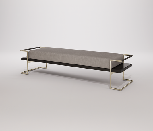 Famous Haus - Bench Legend – Brushed Metal Elegance