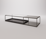 COFFEE TABLE MELINA SILVER  - Famous Haus - Minimalism refined to its purest form; this coffee table captures the essence of modern sophistication.