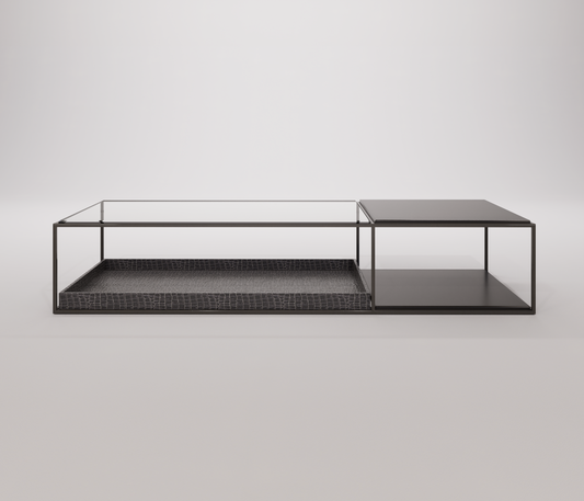 COFFEE TABLE MELINA NOCIOLLA - Famous Haus - Minimalism refined to its purest form; this coffee table captures the essence of modern sophistication.