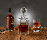 Contemporary Whiskey Set – 5 Pieces (1 Decanter 27oz + 4 Glasses)