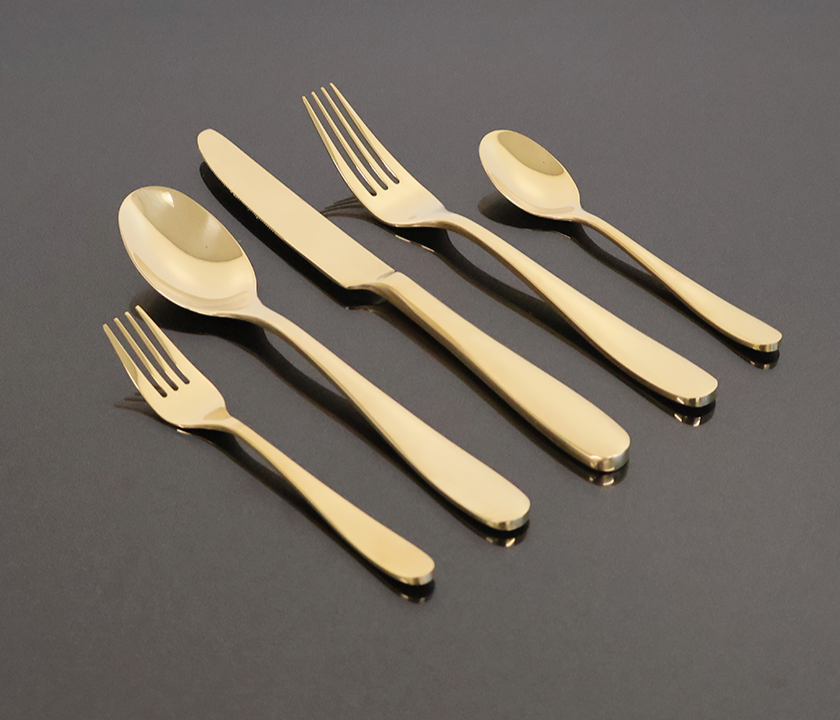 CAMBRIDGE 30 PCS - Stainless Steel Cutlery Set - Champagnet Gold