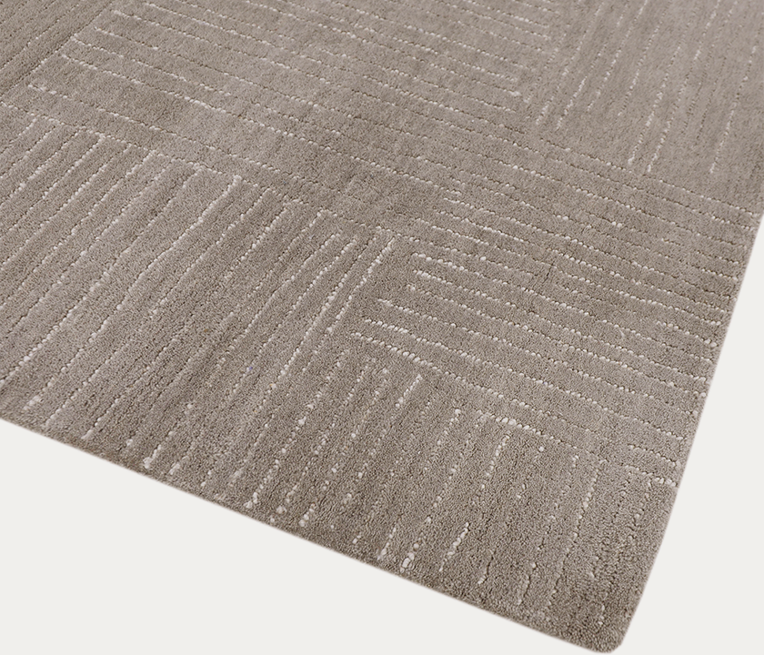 Estonia Handcrafted Wool Rug – Soft Beige