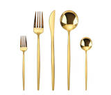 LINCOLN 30 PCS - Stainless Steel Cutlery Set - Matte Gold