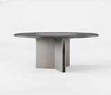 Famous Haus - Vertice Dining Table - Rotating Center Plate and Y-shaped Base