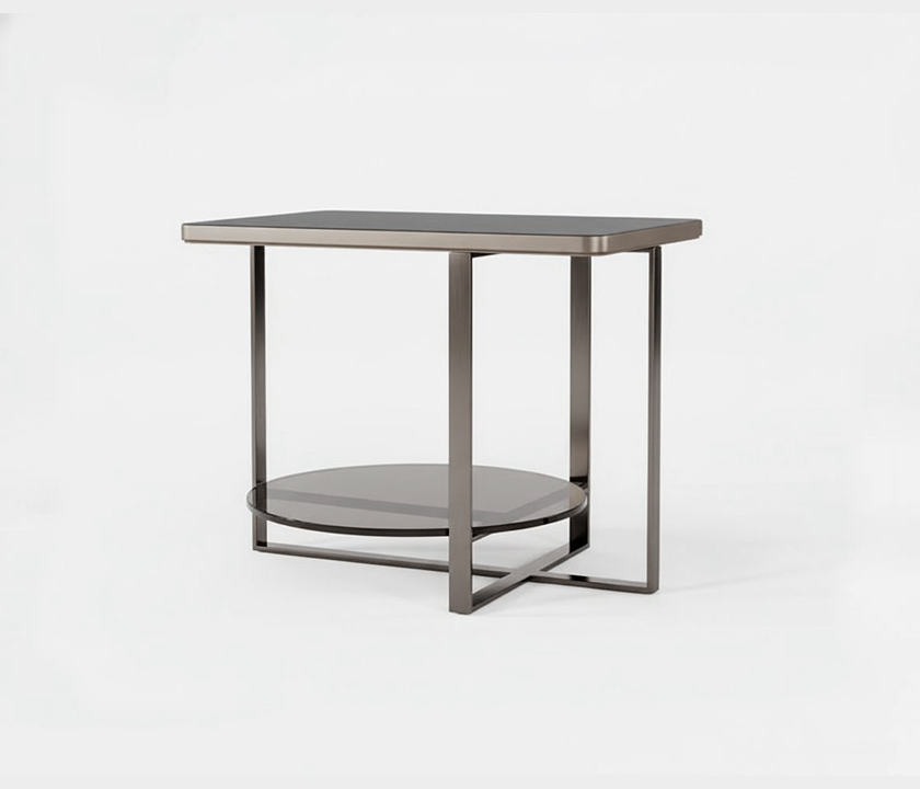 Famous Haus - Elegant Side Table – Timeless glass Shelf