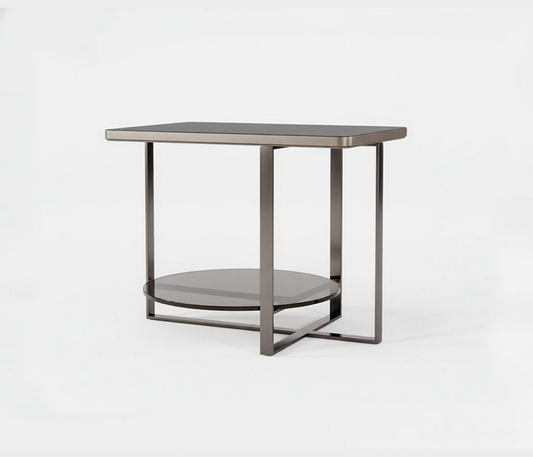 Famous Haus - Elegant Side Table – Timeless glass Shelf