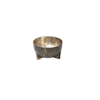 THREE LEGGED METAL ARTISTIC MECHANISM BOWL M