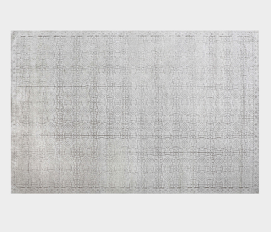 Narona Hand Knotted Rug Woll - Light Gray