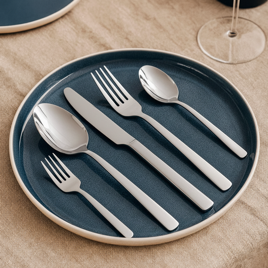 OXFORD 30 PCS - Stainless Steel Cutlery Set - Silver Polish