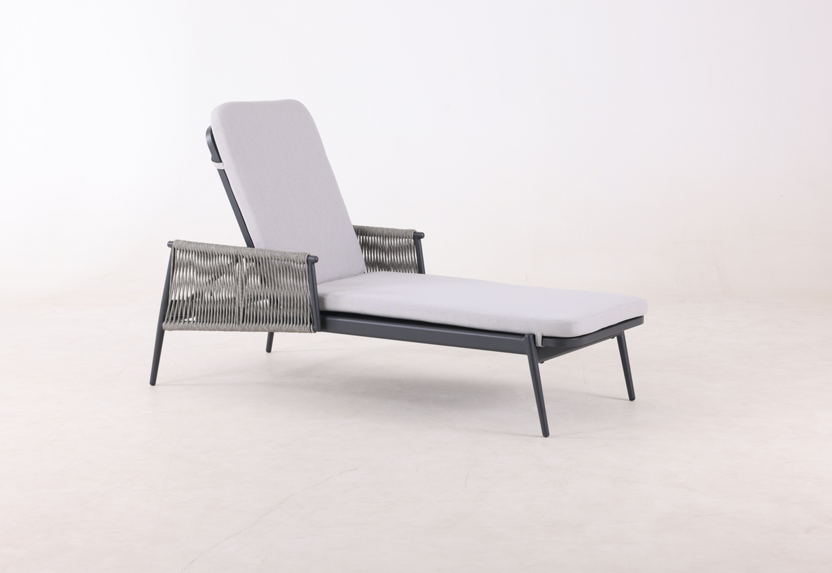 Rubi Chaise Lounge - Charcoal
