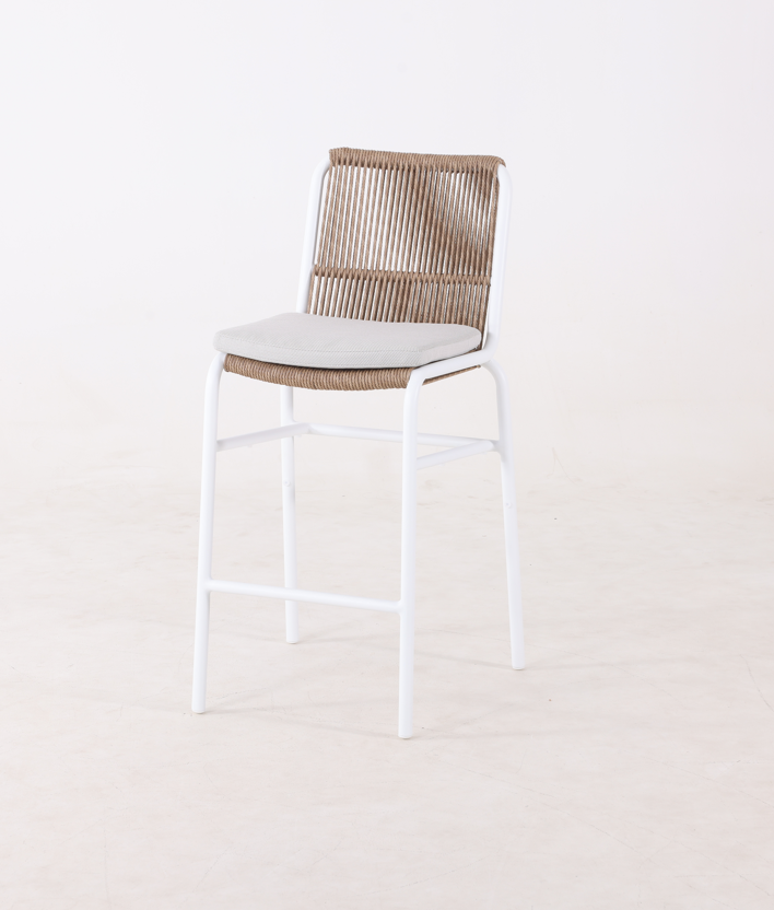 George Barstool - White and Beige