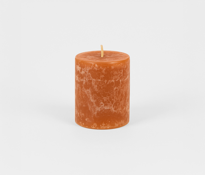 Premium Decorative Candle – Unscented Brown