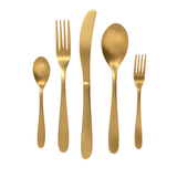 WINDSOR 30 PCS - Stainless Steel Cutlery Set - Gold Matte