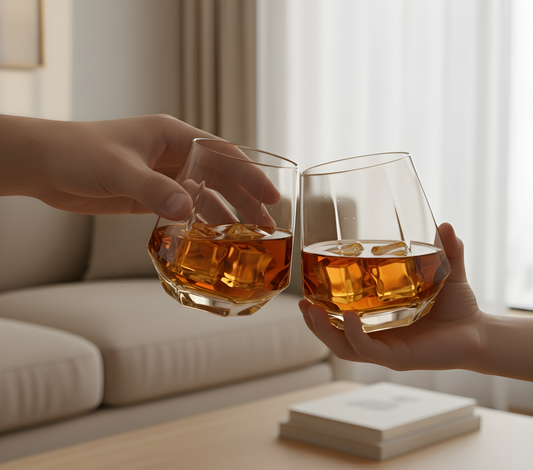 Set of 6-10oz Whiskey Glasses – Prism Design